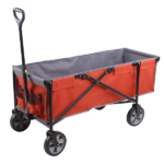 Chariot de Jardin à Quatre Roues, Pliable et Portable