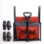 Chariot de Jardin à Quatre Roues, Pliable et Portable – Image 5