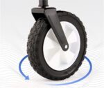 Chariot de jardin pliable avec 4 roues portable – Image 4