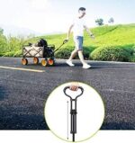 Chariot de jardin pliable portable à 4 roues pour voyage et plage – Image 6