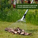 Râteaux télescopiques en métal Jardin et de pelouse. – Image 3