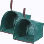 Lot de 2 grand sacs à déchets de jardin de type pelle à poussière réutilisables et résistants – Image 2