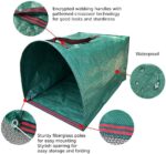 Lot de 2 grand sacs à déchets de jardin de type pelle à poussière réutilisables et résistants – Image 3
