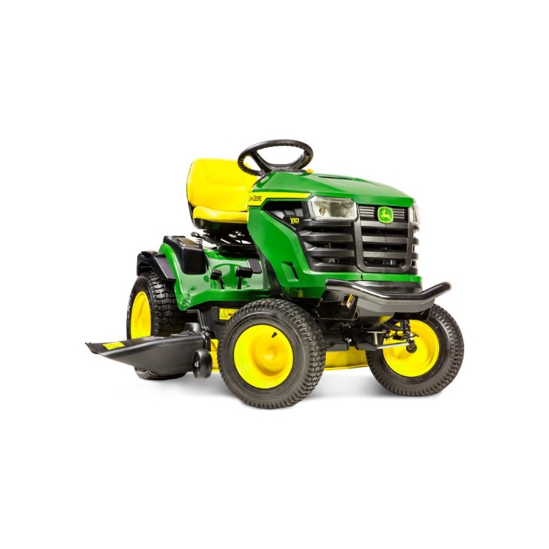 tondeuse-autoportee-john-deere-x167-2.jpg Tondeuse autoportée à éjection latérale JOHN DEEERE X107 – Image 1